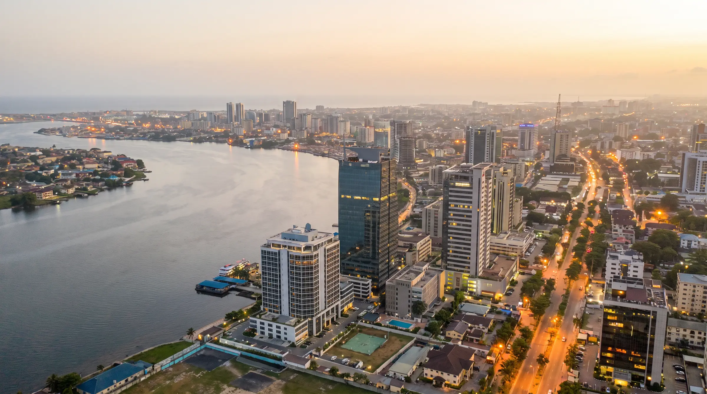 Lagos at dusk